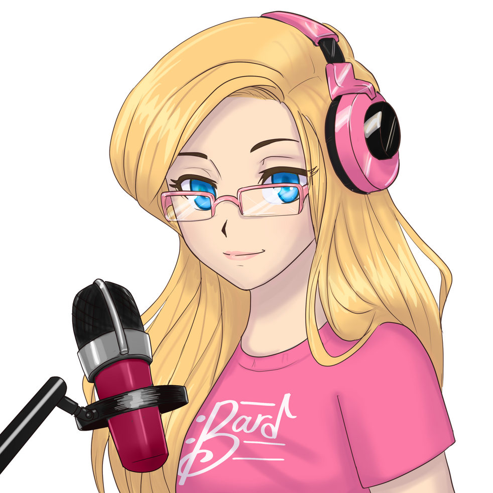 PNG of my avatar. It's an illustration of me talking into a microphone.